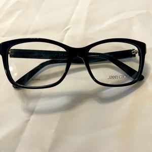 Authentic Jimmy Choo eyeglass. Full rum acetate. Black. Made in Italy. Unisex.